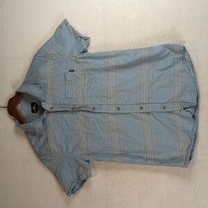 O'Neill Mens Blue‎ Board Casual Surf Button Down Shirt Size S